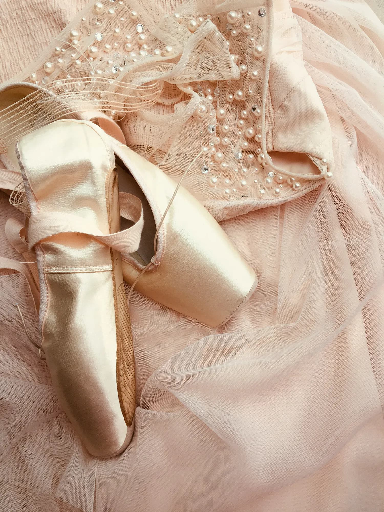 Dancer at the barre during a private ballet lesson.